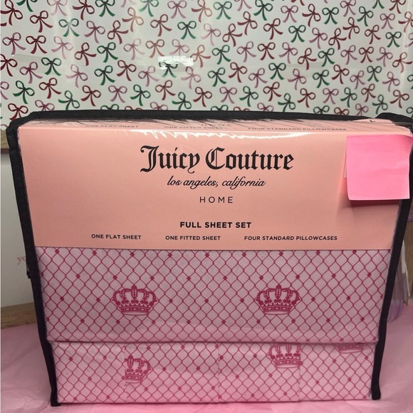 Juicy Couture Pink Crown Sheets-Full - Picture 1 of 4